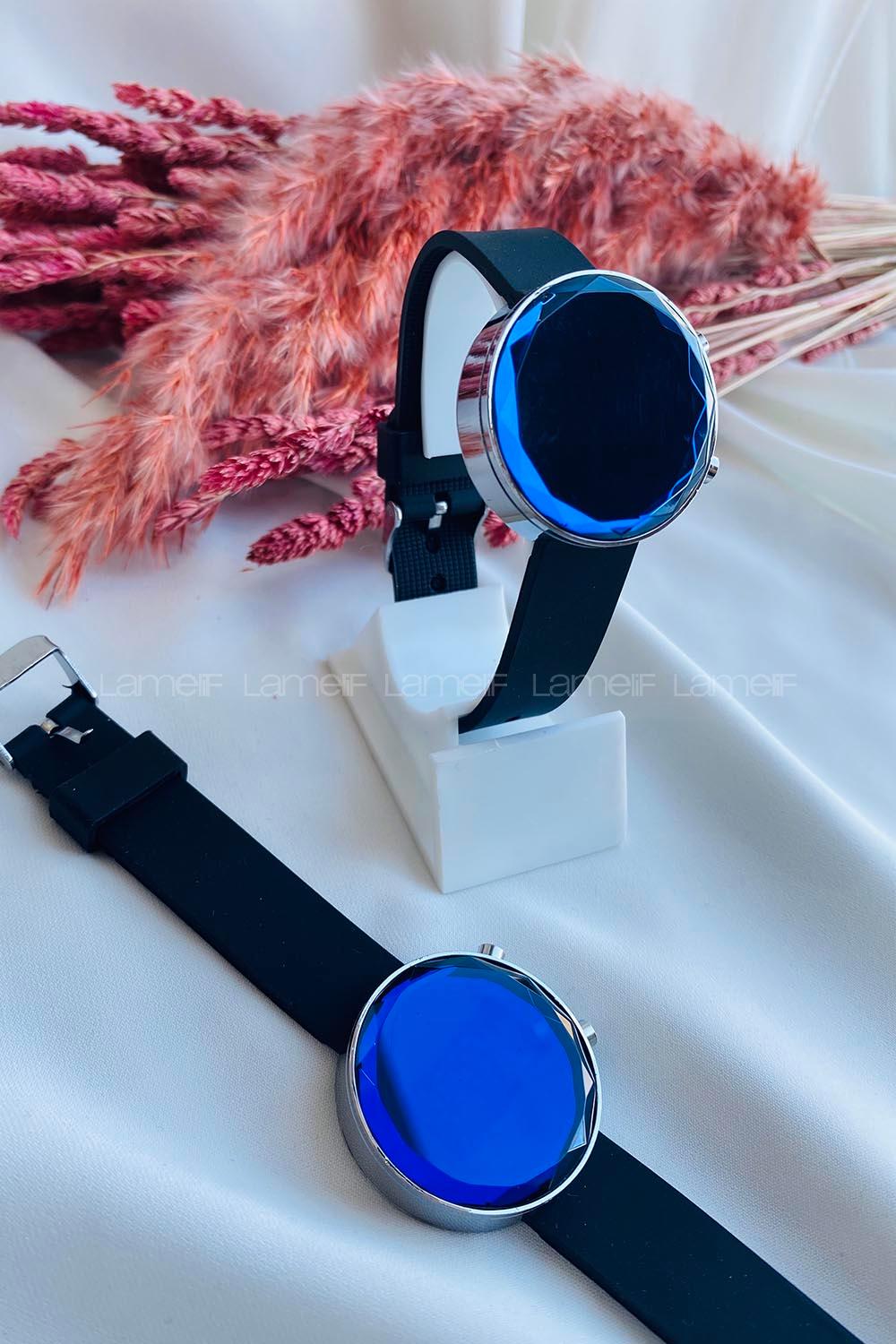 Modalamelif Gümüş Çerçeve Led Saat