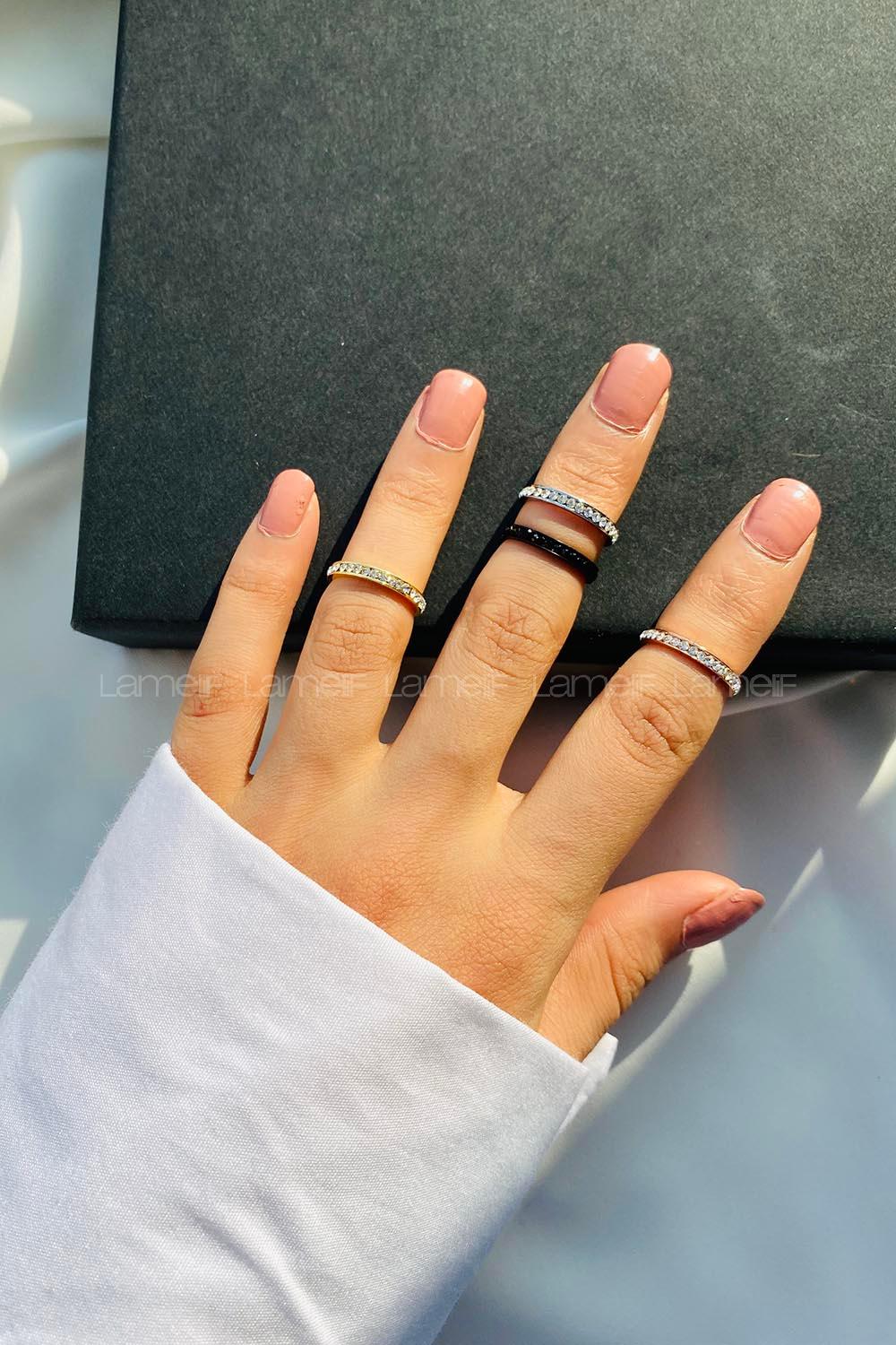 Modalamelif 4lü Taş Eklem Yüzük