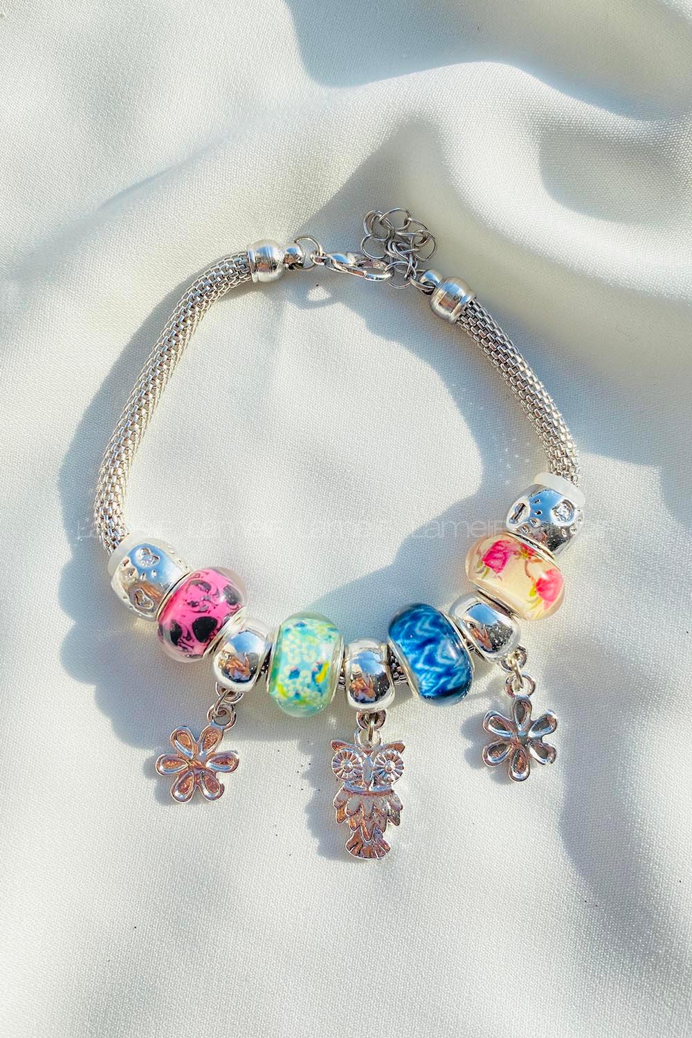 Modalamelif Baykuş Detay Pandora Bileklik