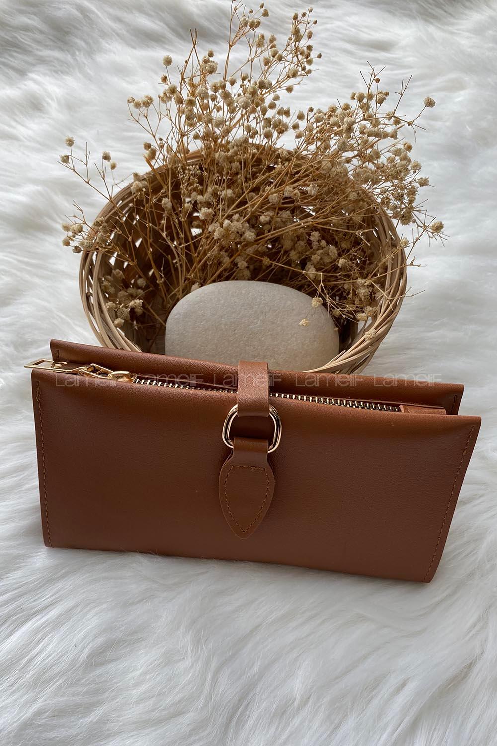 Lamelif David Polo Tokalı Modern Cüzdan Taba