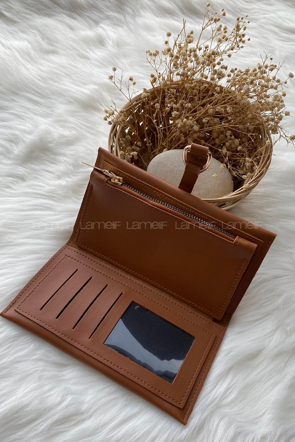 Lamelif David Polo Tokalı Modern Cüzdan Taba