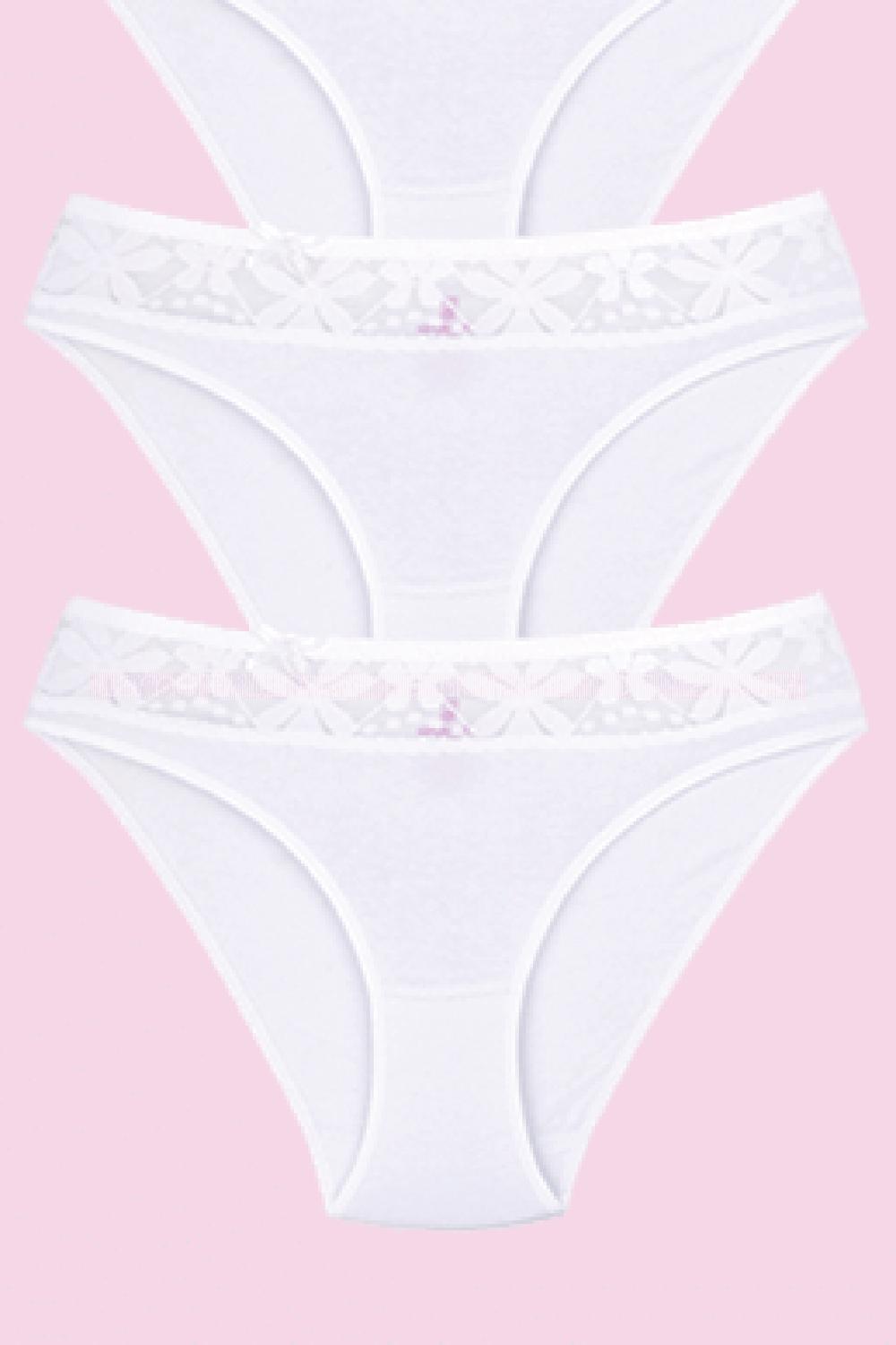 Modalamelif  Kadın Fuşya Likralı Beli Dantelli 2 Li Bikini