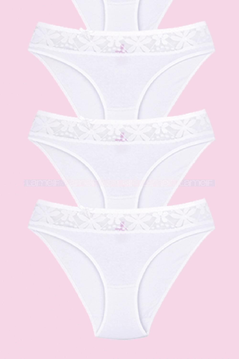 Modalamelif  Kadın Siyah Likralı Beli Dantelli 3 lü Bikini