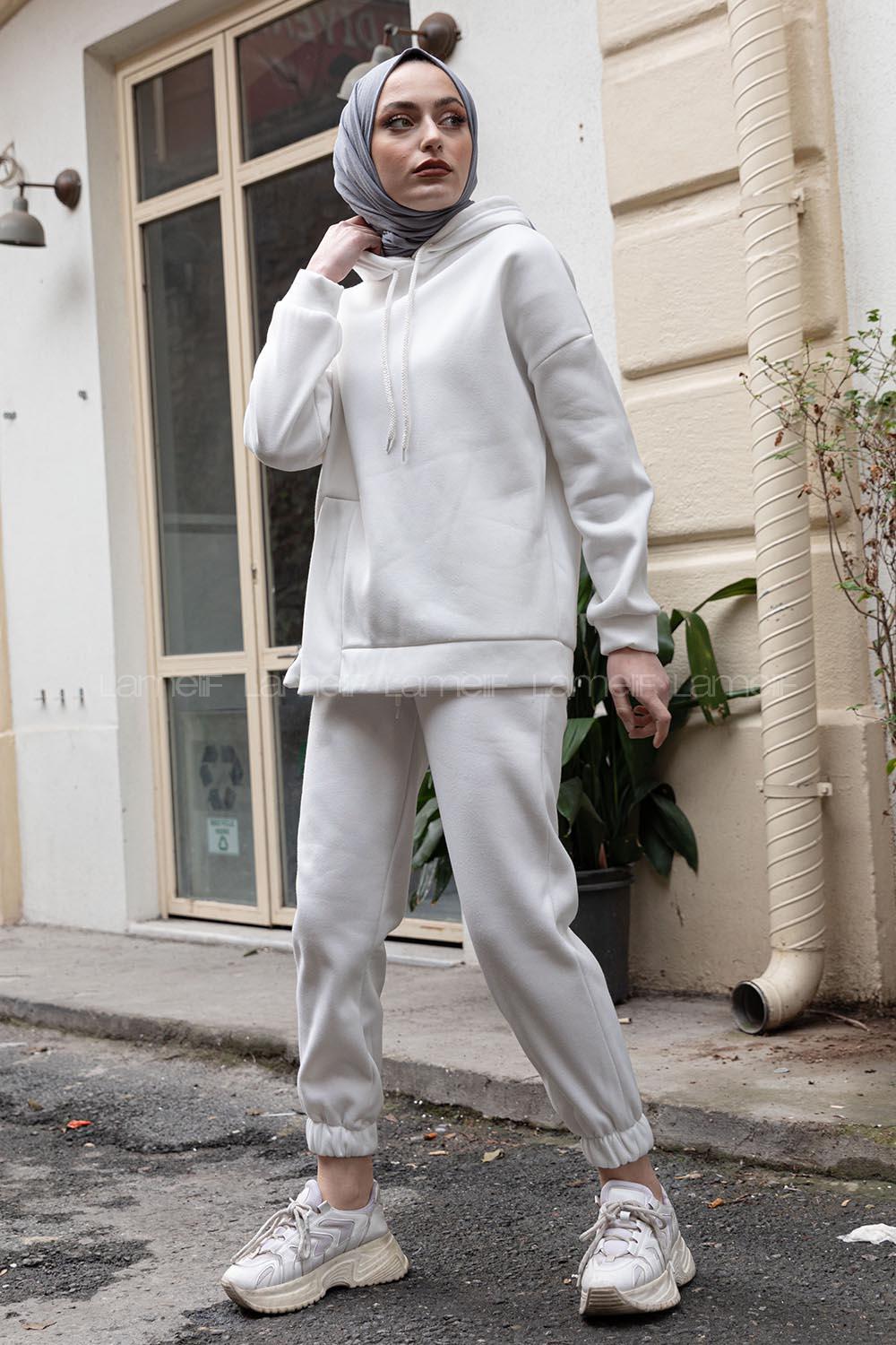 Modalamelif Limitless Baskılı İkili Takım Ekru