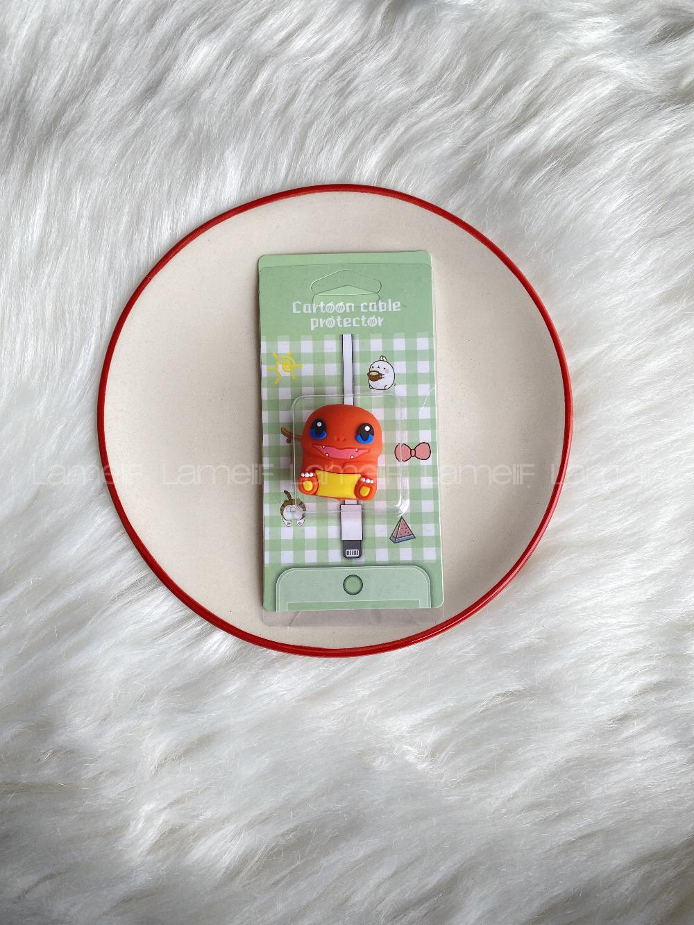 Modalamelif Sevimli Karikatür Kablo Koruyucu Kırmızı