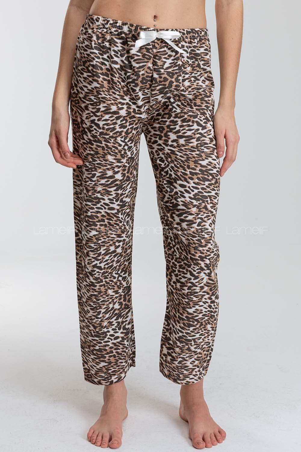 Modalamelif Leopar Desen Pijama Altı Leopar
