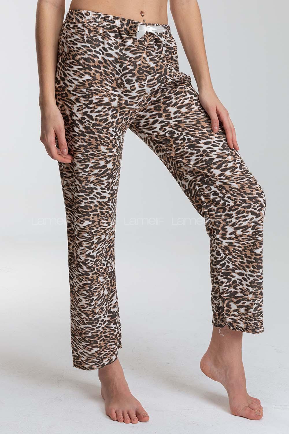 Modalamelif Leopar Desen Pijama Altı Leopar