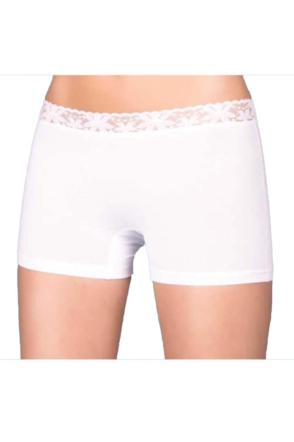 White Cotton Fabric Scanties