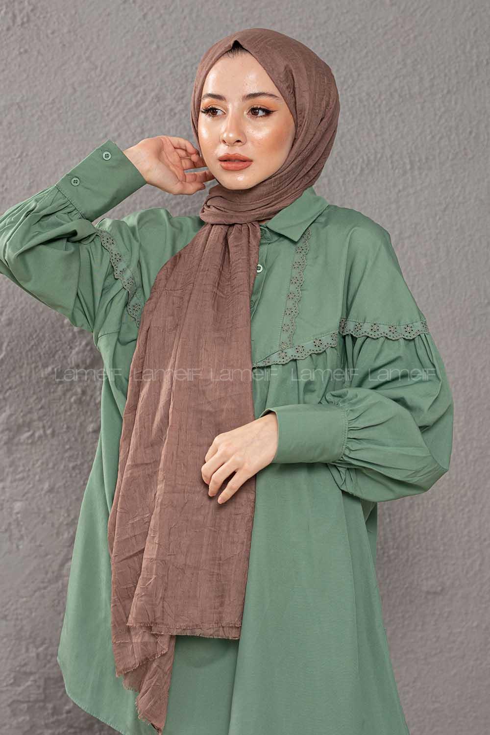 Modalamelif Kraşite  Kahve Cekirdeği  Pamuk Şal