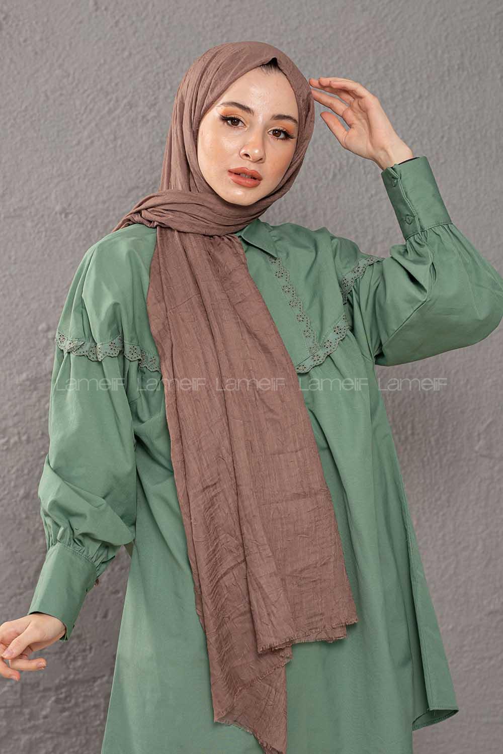 Modalamelif Kraşite  Kahve Cekirdeği  Pamuk Şal