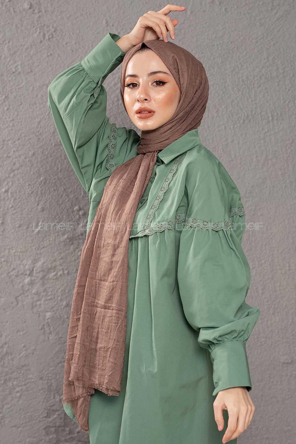 Modalamelif Kraşite  Kahve Cekirdeği  Pamuk Şal