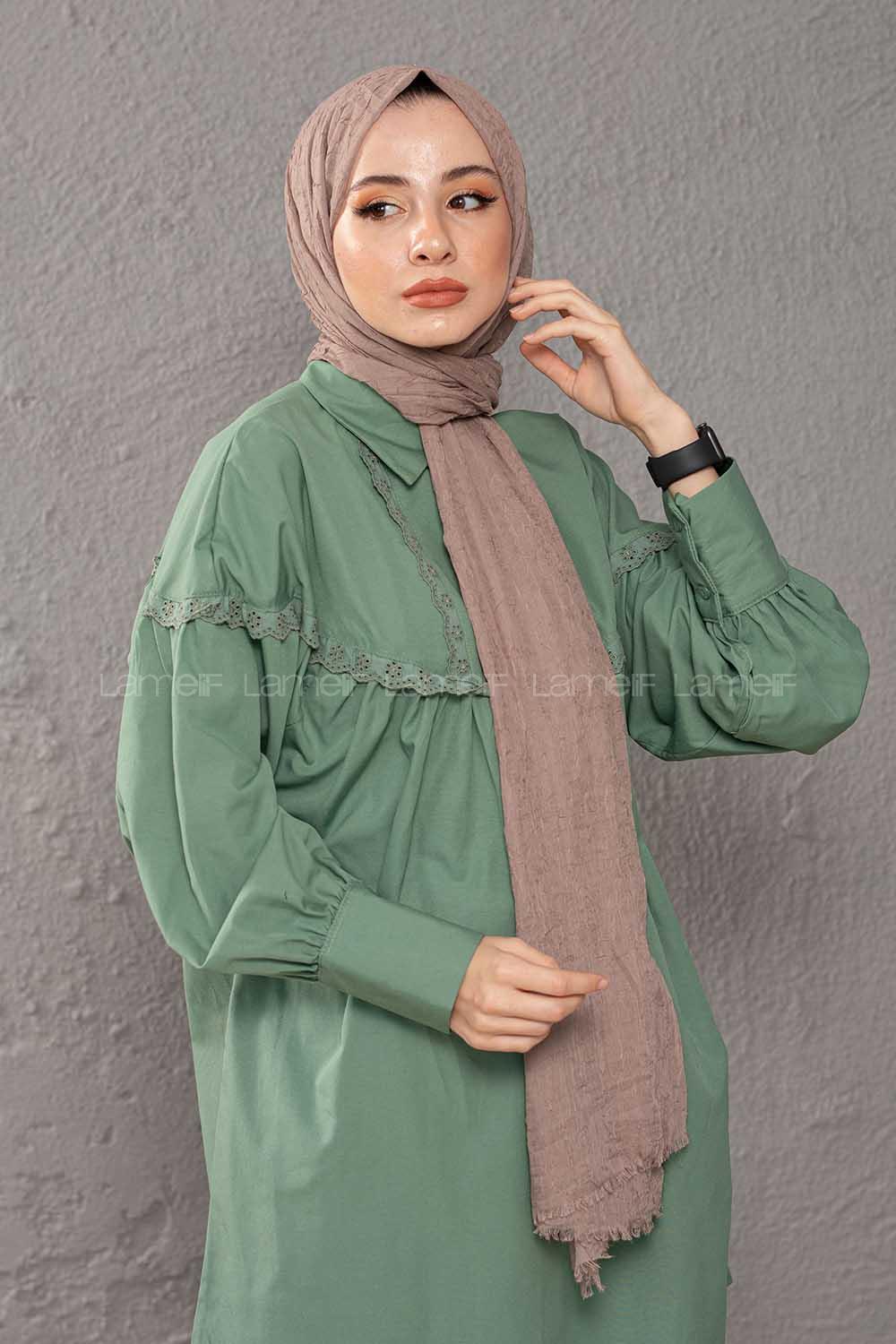 Modalamelif Kraşite Koyu Vizyon Pamuk Şal