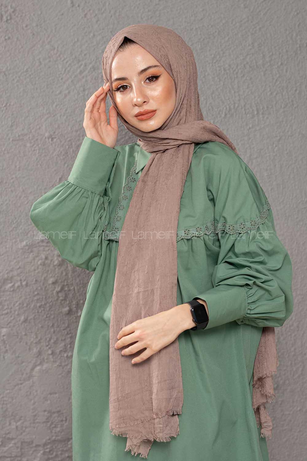 Modalamelif Kraşite Koyu Vizyon Pamuk Şal