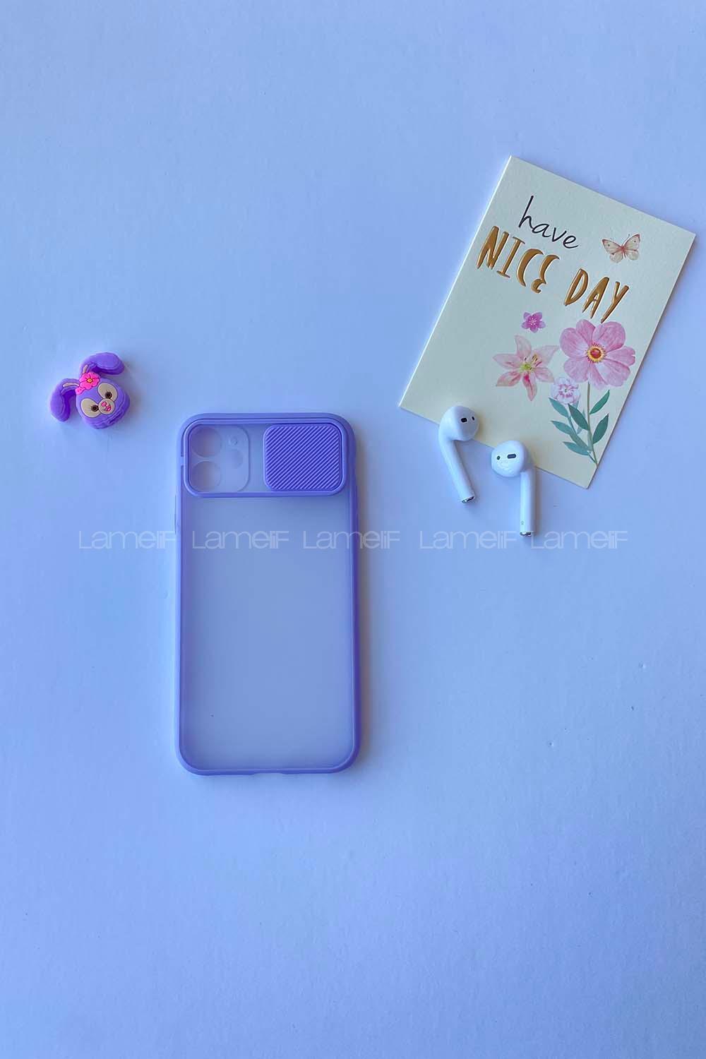 Modalamelif Iphone 11 Kamera Korumalı Kılıf Lila