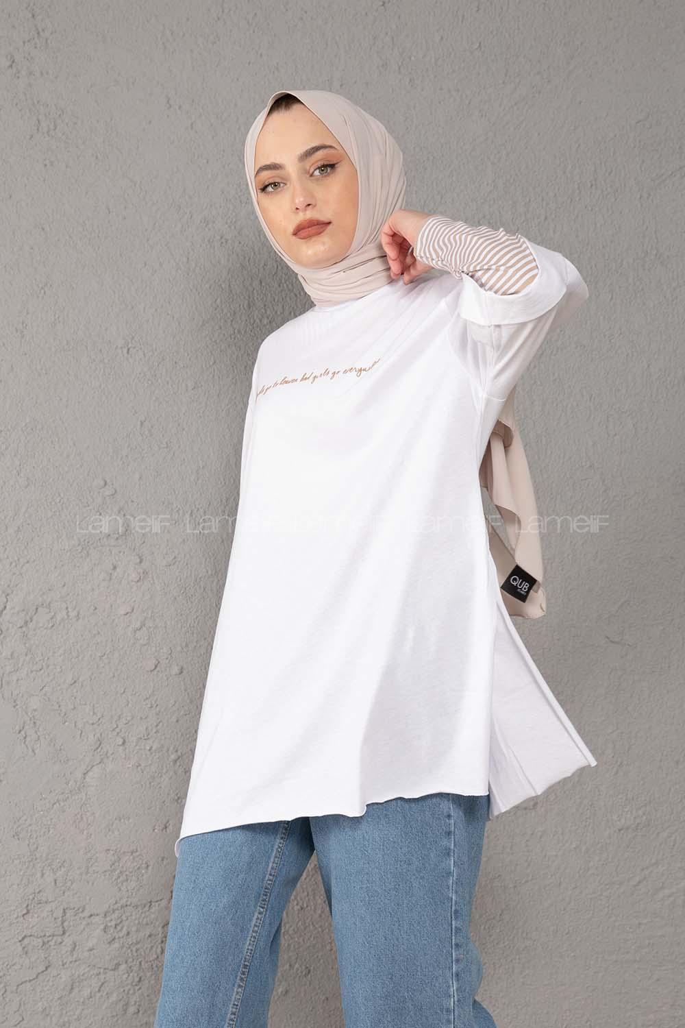 Modalamelif Good Girls Yarım Kol Tshirt Beyaz