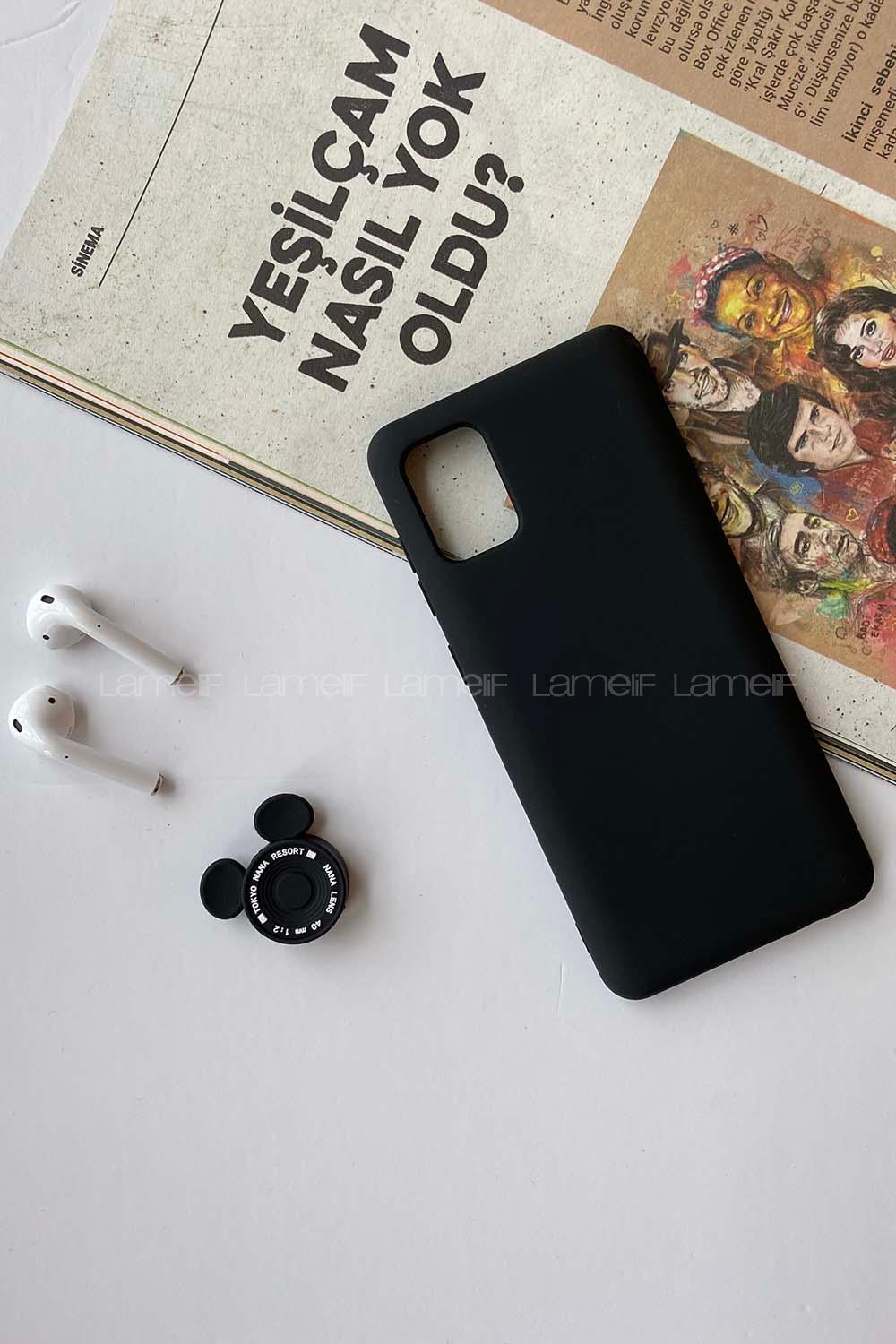 Modalamelif Samsung A31 Nano Silikon Telefon Kılıfı Siyah