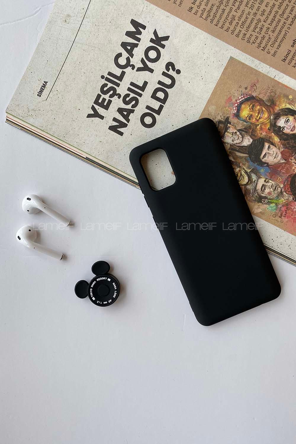 Modalamelif Samsung A31 Nano Silikon Telefon Kılıfı Siyah