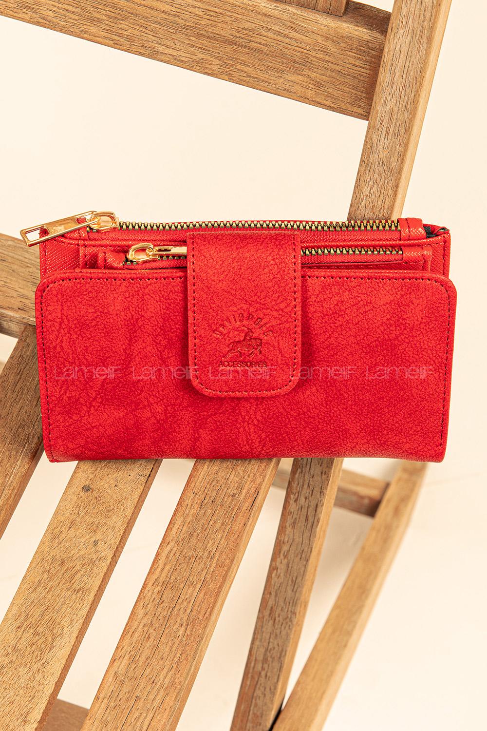 Modalamelif David Polo Cüzdan Kırmızı