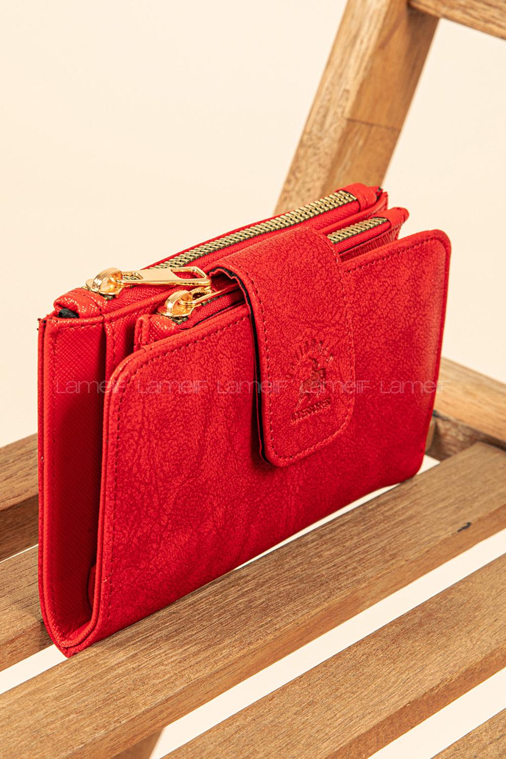 Modalamelif David Polo Cüzdan Kırmızı