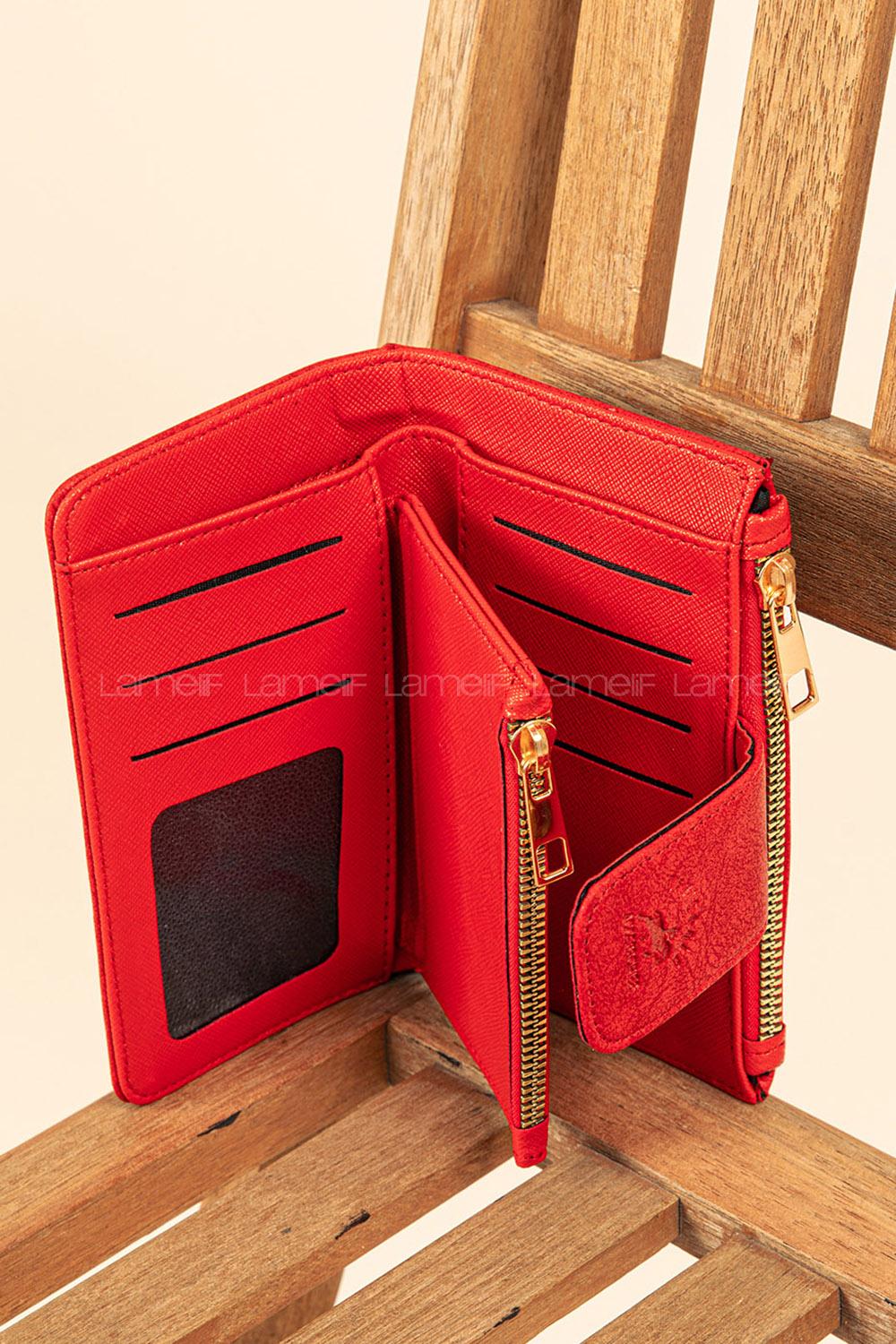 Modalamelif David Polo Cüzdan Kırmızı