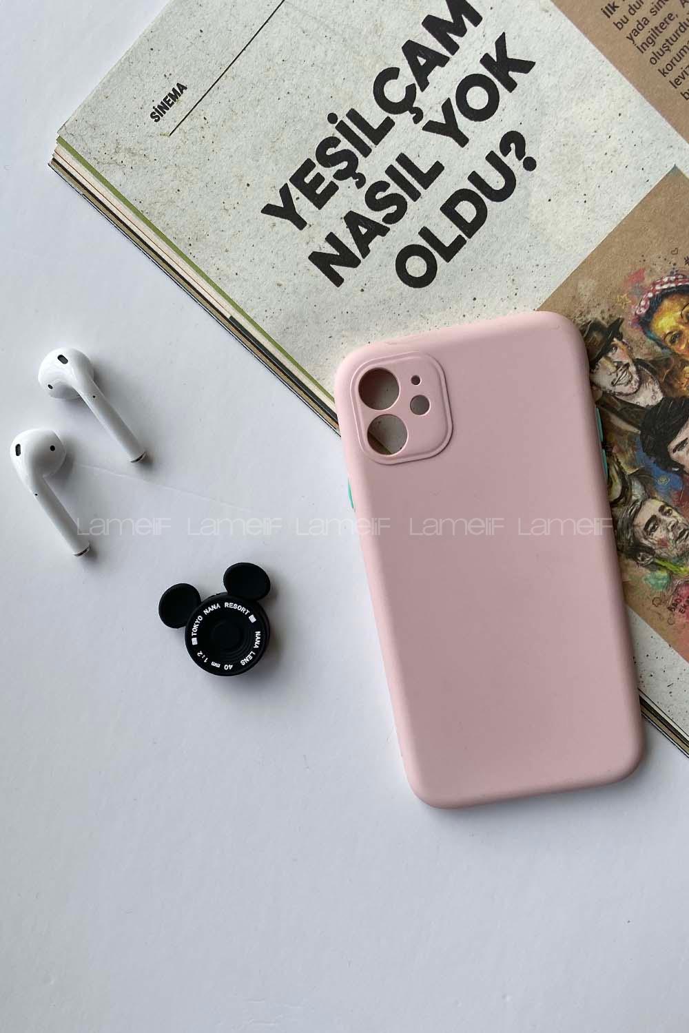 Modalamelif Iphone 11 Lansman Silikon Telefon Kılıfı Pudra