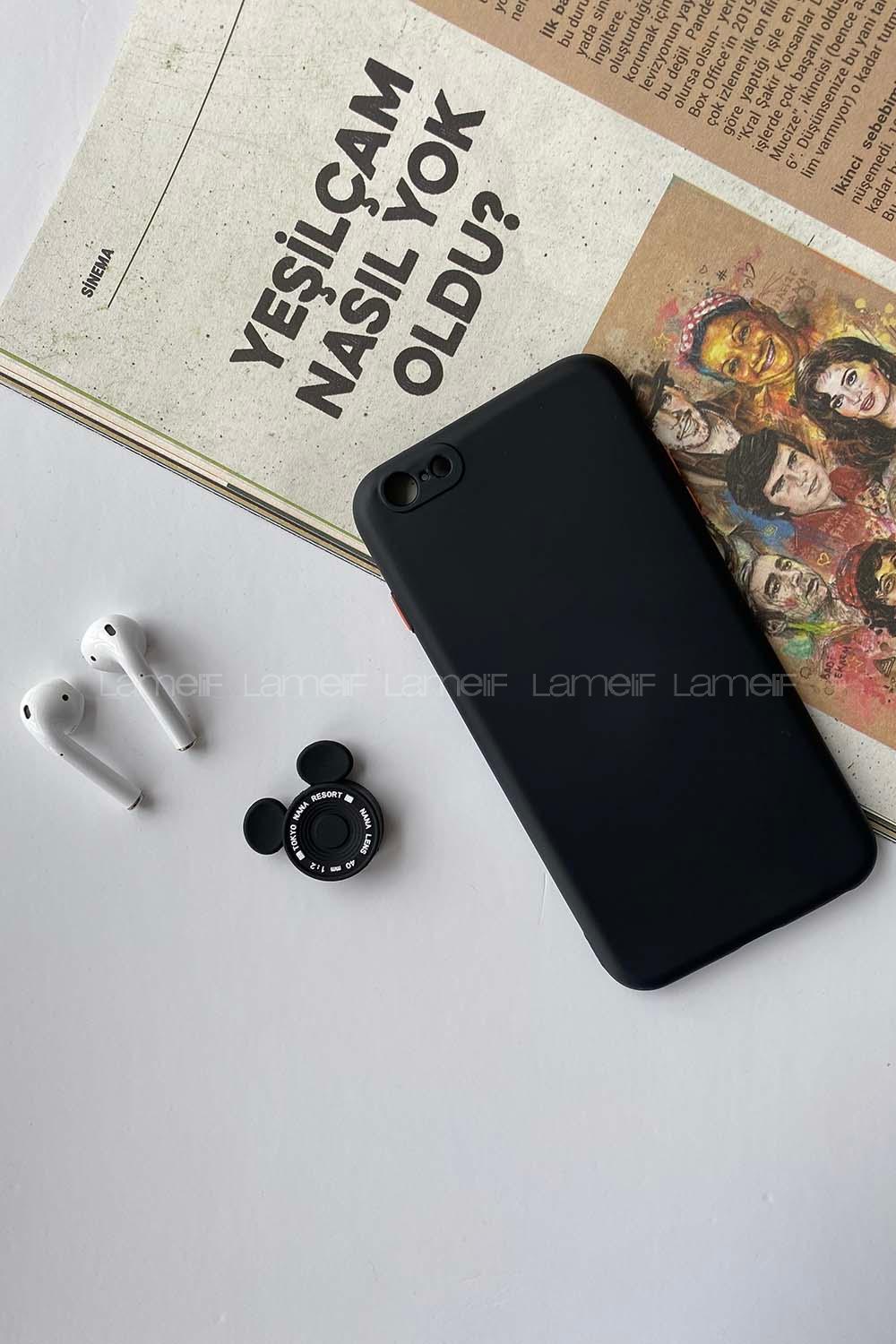 Modalamelif Iphone 7/8 Plus Lansman Silikon Kılıf Siyah