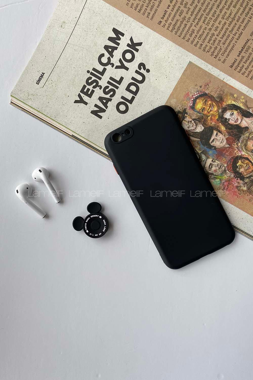 Modalamelif Iphone 7/8 Plus Lansman Silikon Kılıf Siyah