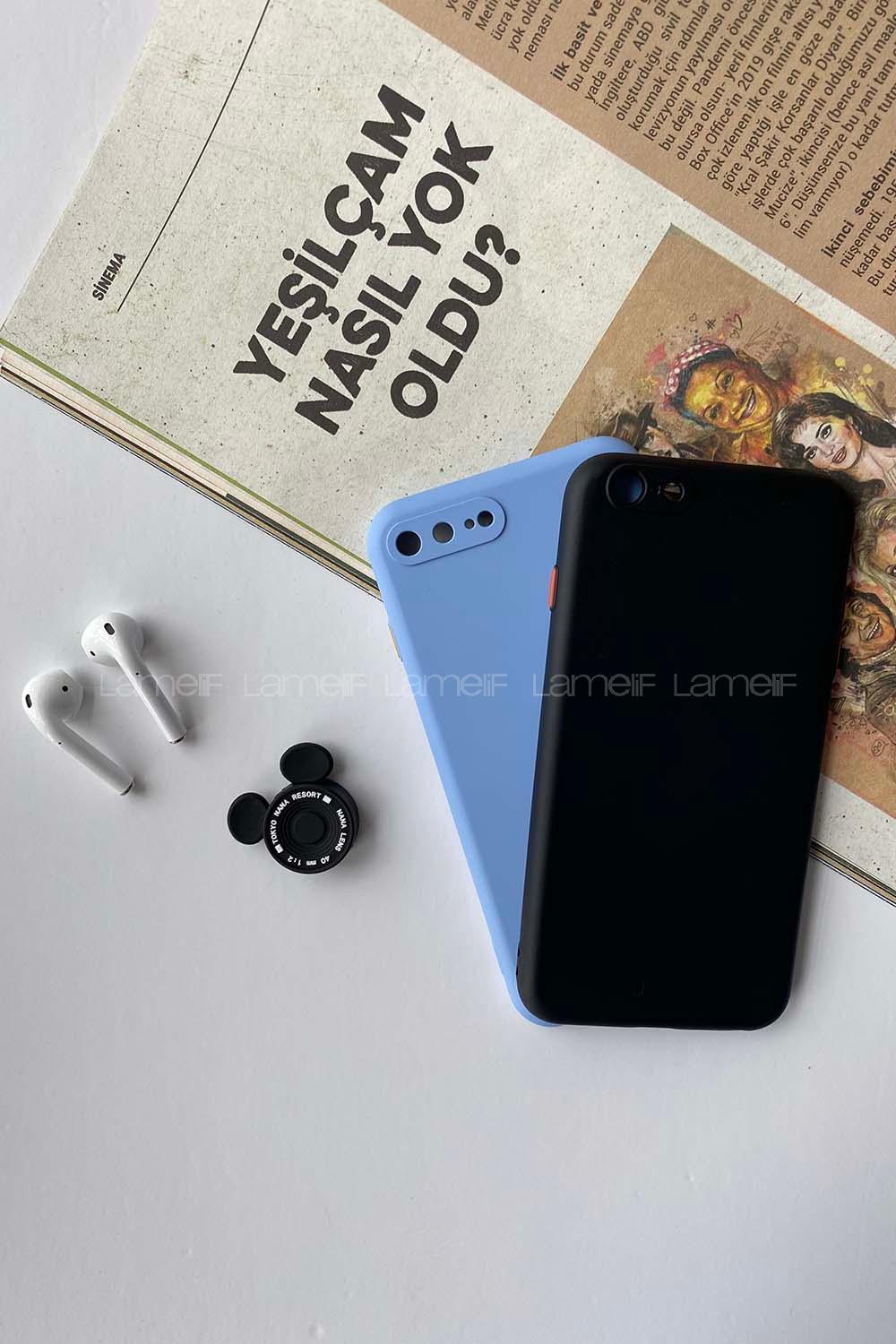 Modalamelif Iphone 7/8 Plus Lansman Silikon Kılıf Siyah