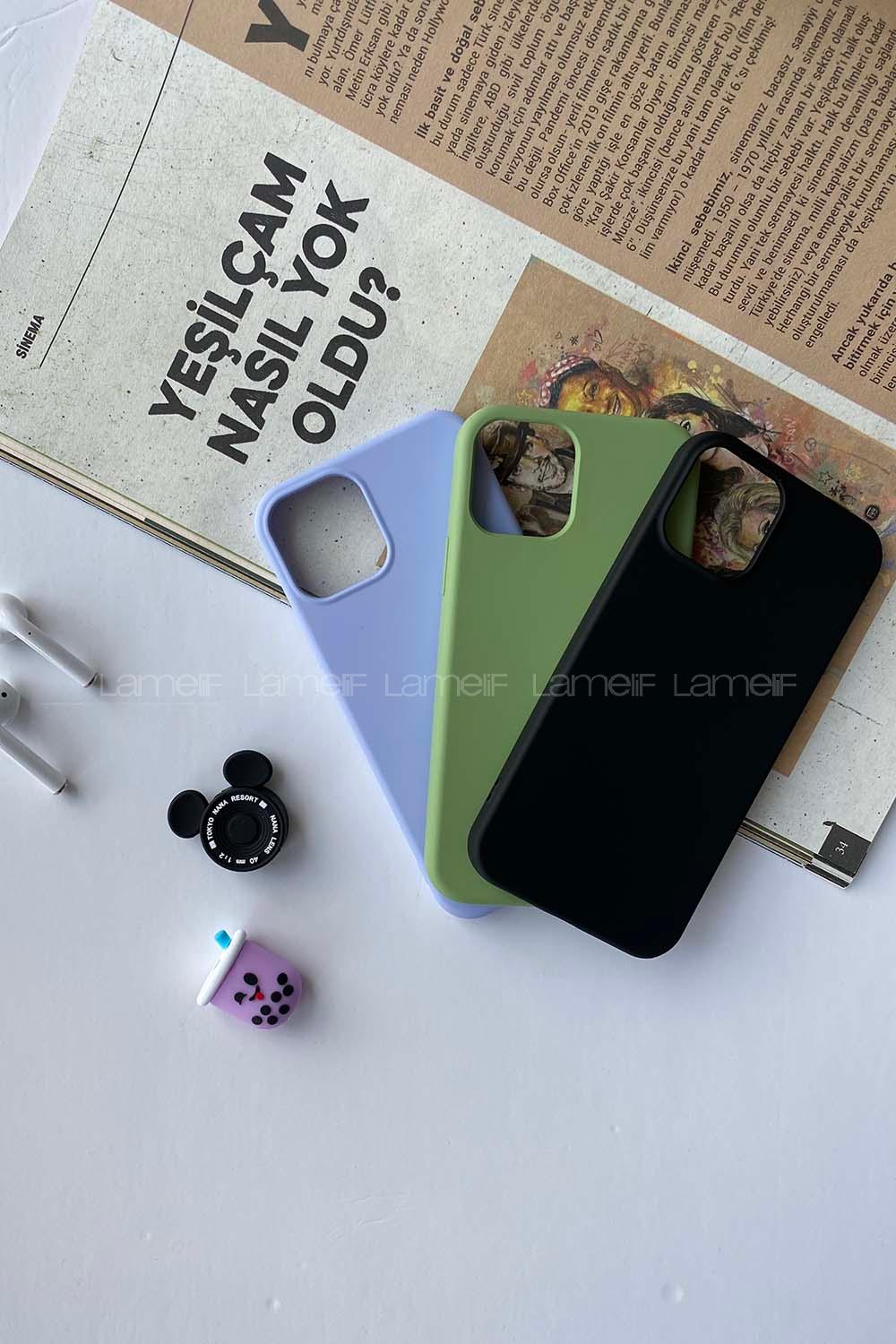 Modalamelif Iphone 12 Nano Silikon Telefon Kılıfı Mint