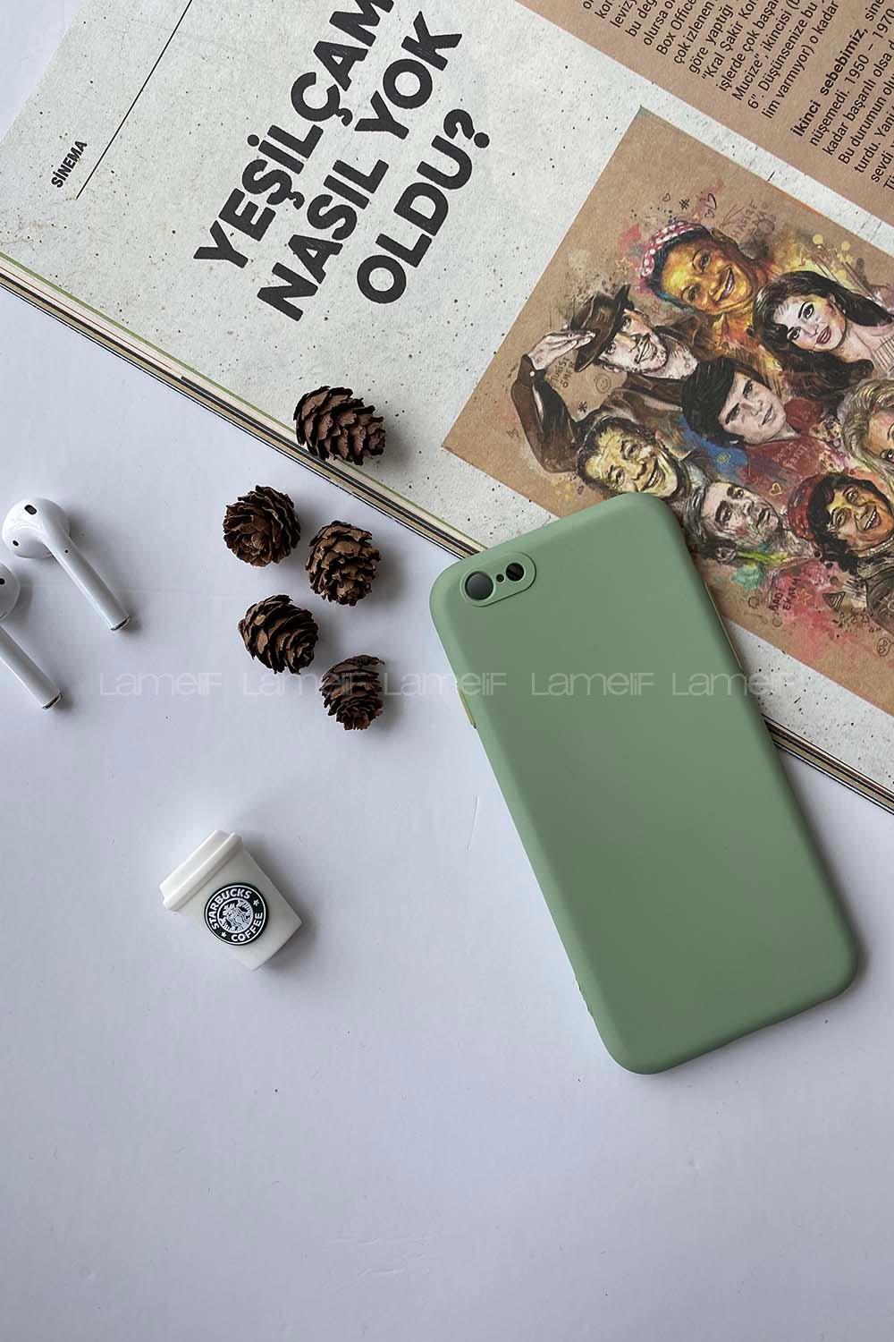 Modalamelif Iphone 6 Lansman Silikon Telefon Kılıfı Mint