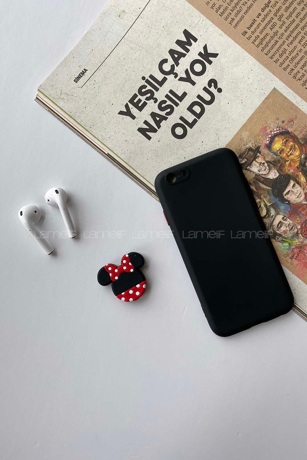 Modalamelif Iphone 6 Lansman Silikon Kılıf Siyah