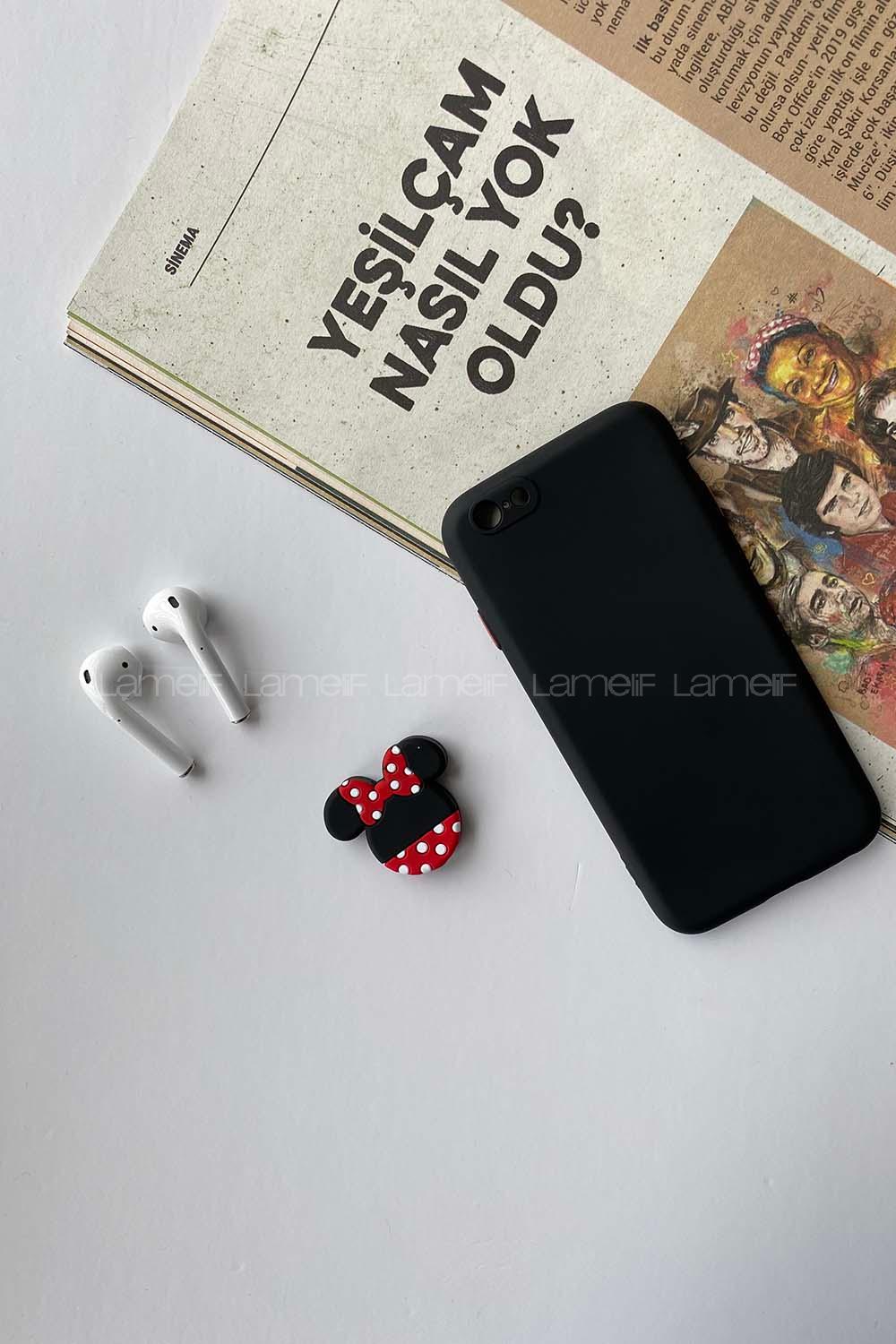 Modalamelif Iphone 6 Lansman Silikon Kılıf Siyah