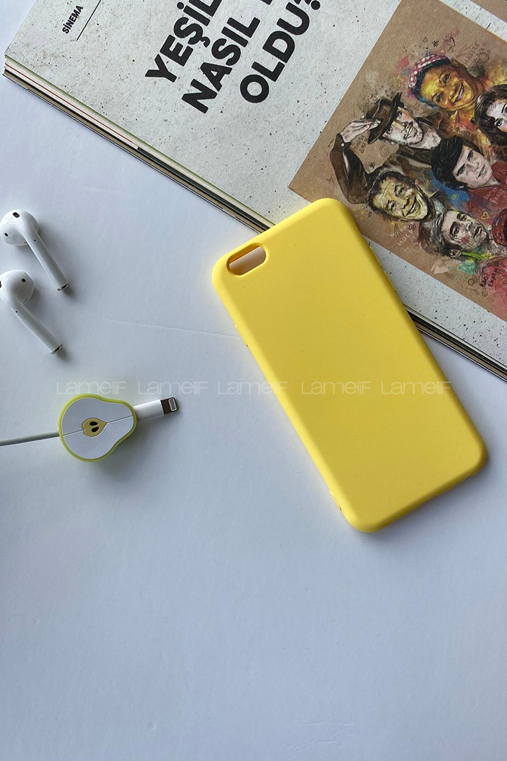Modalamelif Iphone 6 Nano Slikon Kılıf Sarı