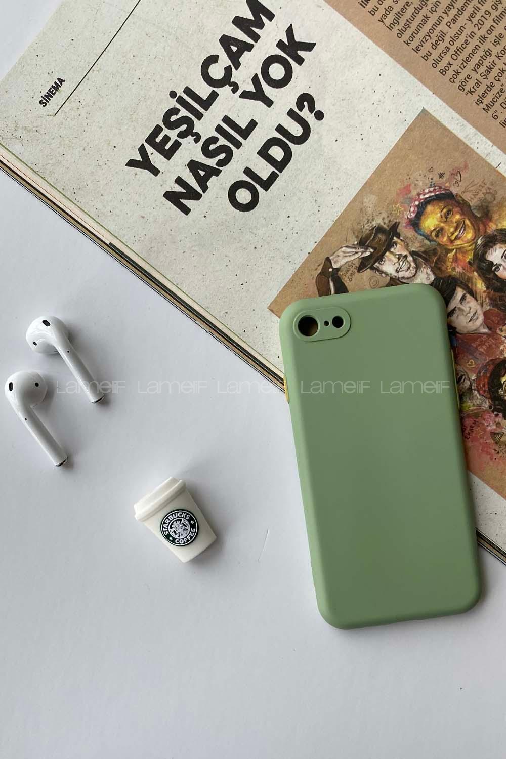 Modalamelif Iphone 7/8 Lansman Silikon Telefon Kılıfı Mint