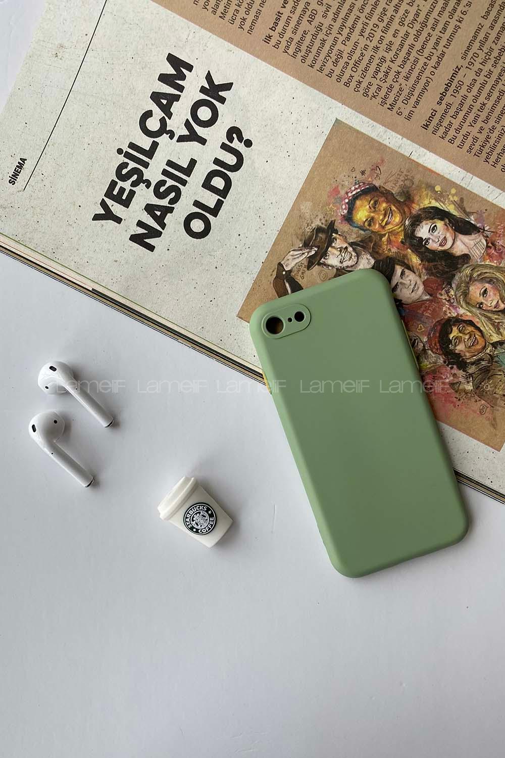 Modalamelif Iphone 7/8 Lansman Silikon Telefon Kılıfı Mint