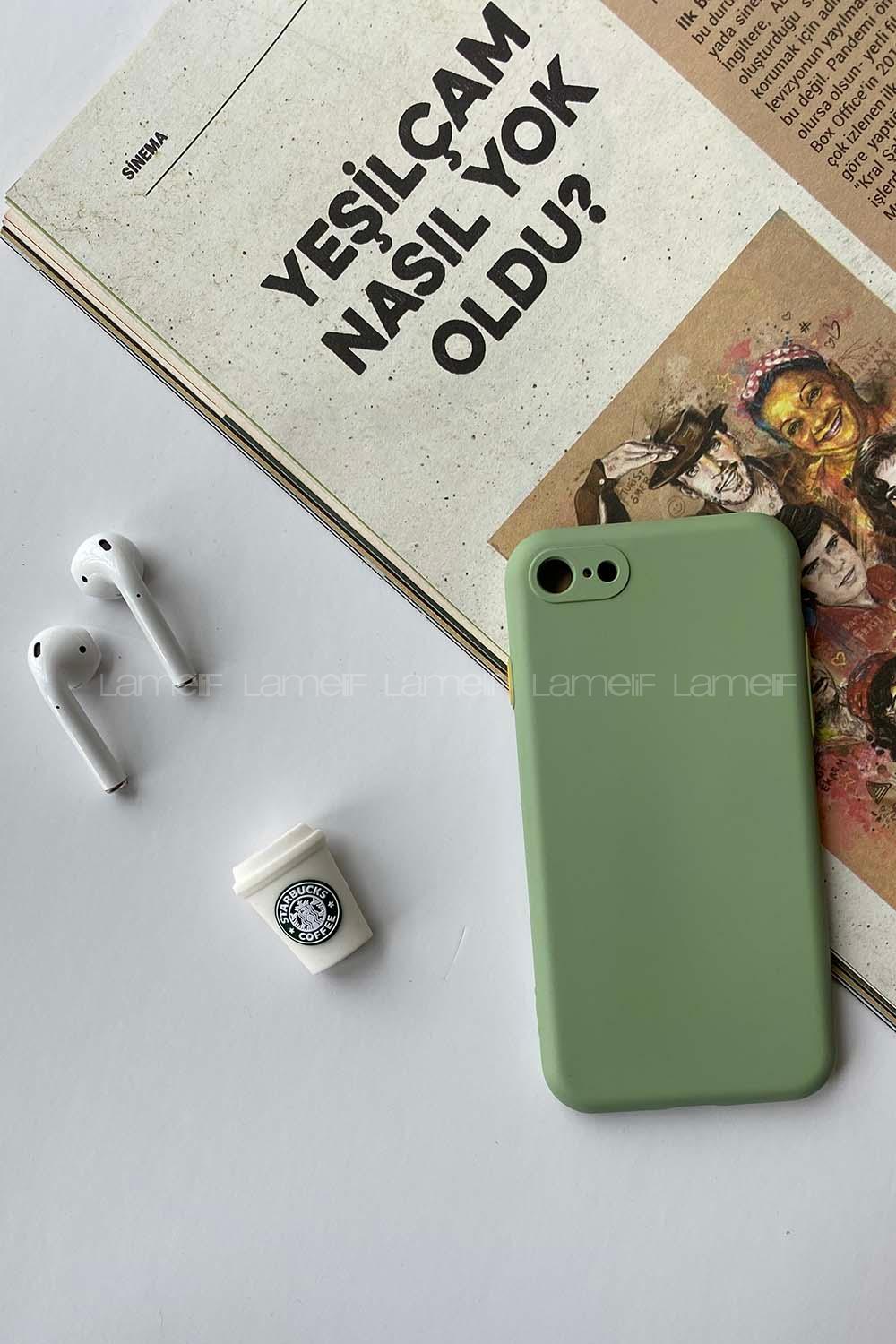 Modalamelif Iphone 7/8 Lansman Silikon Telefon Kılıfı Mint