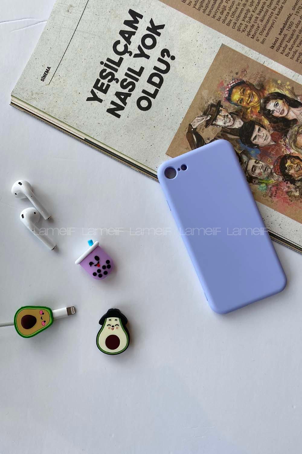 Modalamelif Iphone 7/8 Nano Silikon Kılıf Lila