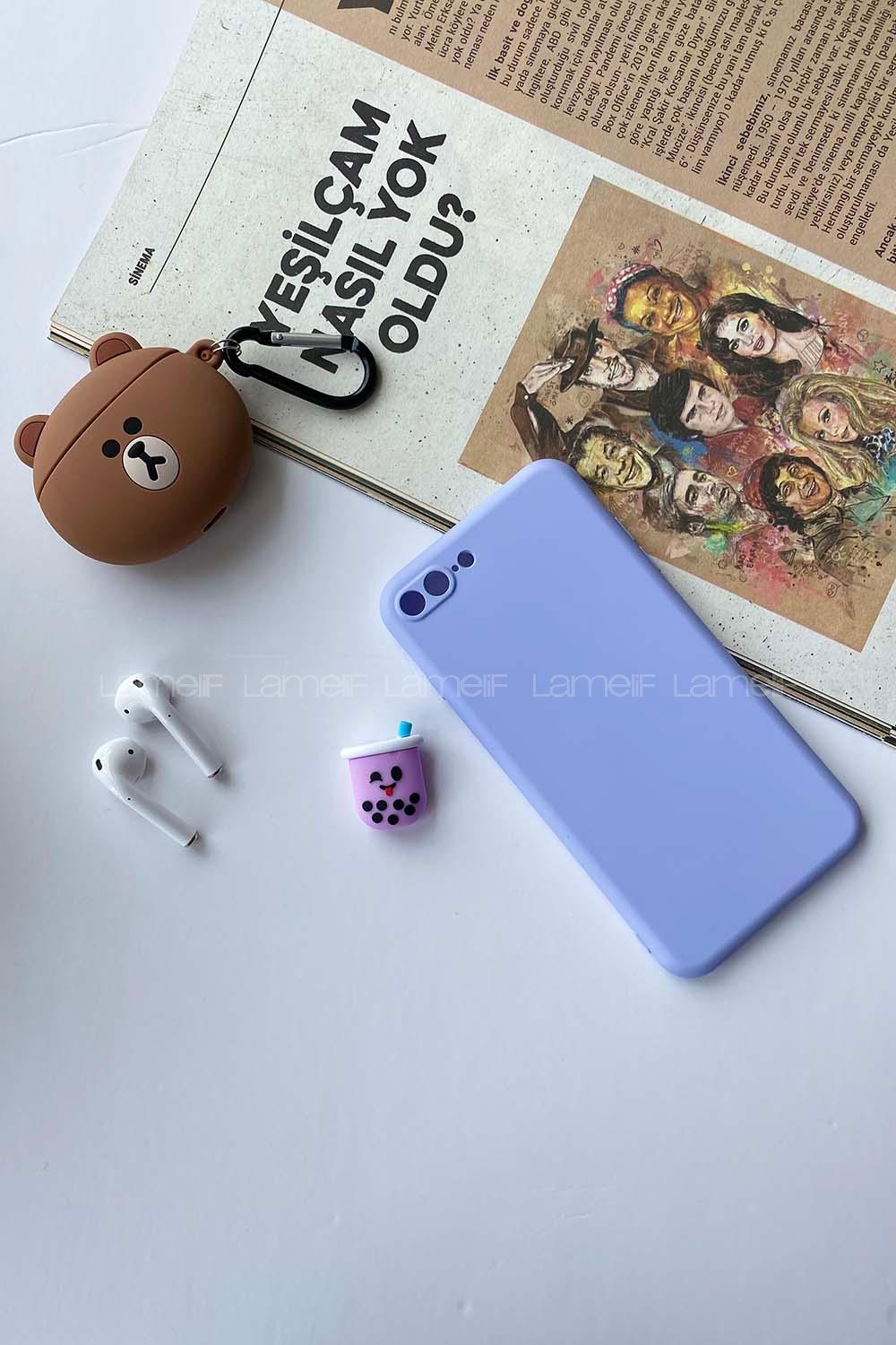 Modalamelif Iphone 7/8 Plus Nano Slikon Kılıf Lila