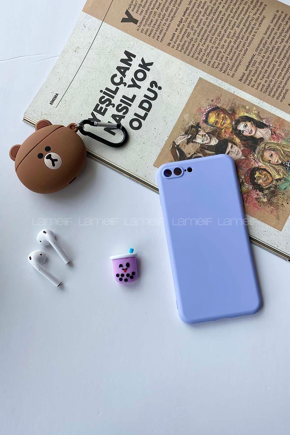 Modalamelif Iphone 7/8 Plus Nano Slikon Kılıf Lila