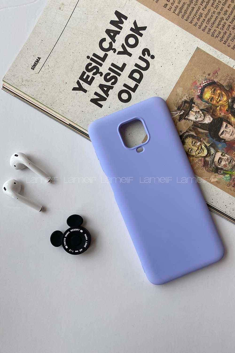 Modalamelif Redmi Note 9S/9 Pro Nano Silikon Telefon Kılıfı Lila