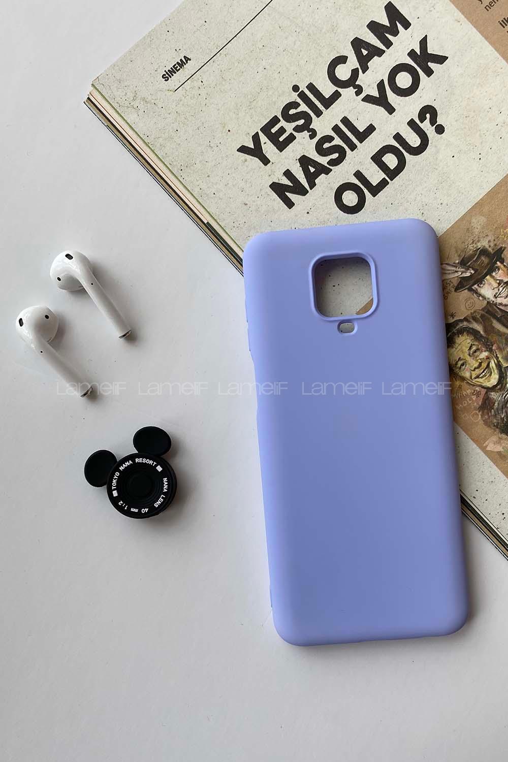 Modalamelif Redmi Note 9S/9 Pro Nano Silikon Telefon Kılıfı Lila