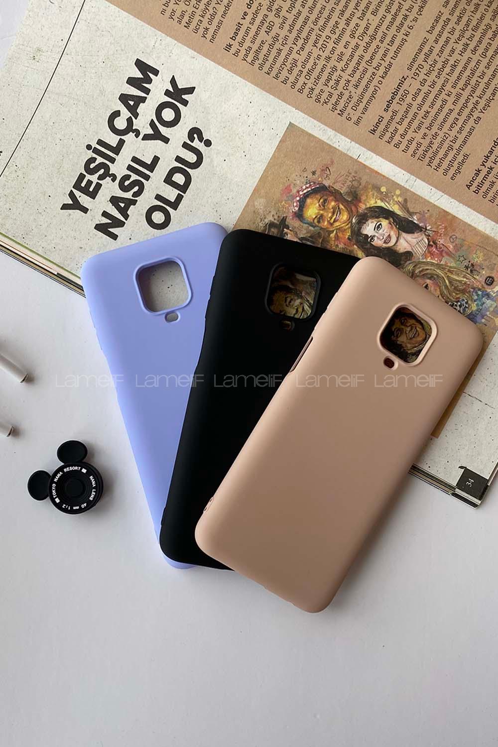 Modalamelif Redmi Note 9S/9 Pro Nano Silikon Telefon Kılıfı Lila