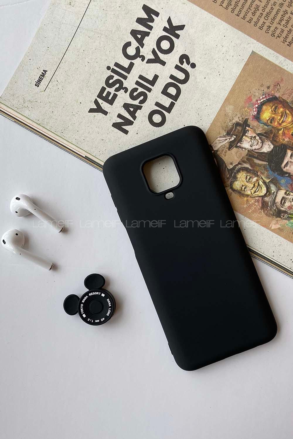 Modalamelif Redmi Note 9S/9 Pro Nano Silikon Telefon Kılıfı Siyah