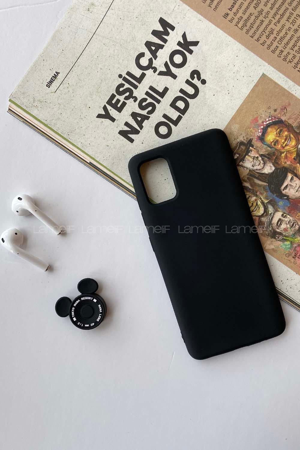 Modalamelif Samsung A51 Nano Silikon Telefon Kılıfı Siyah