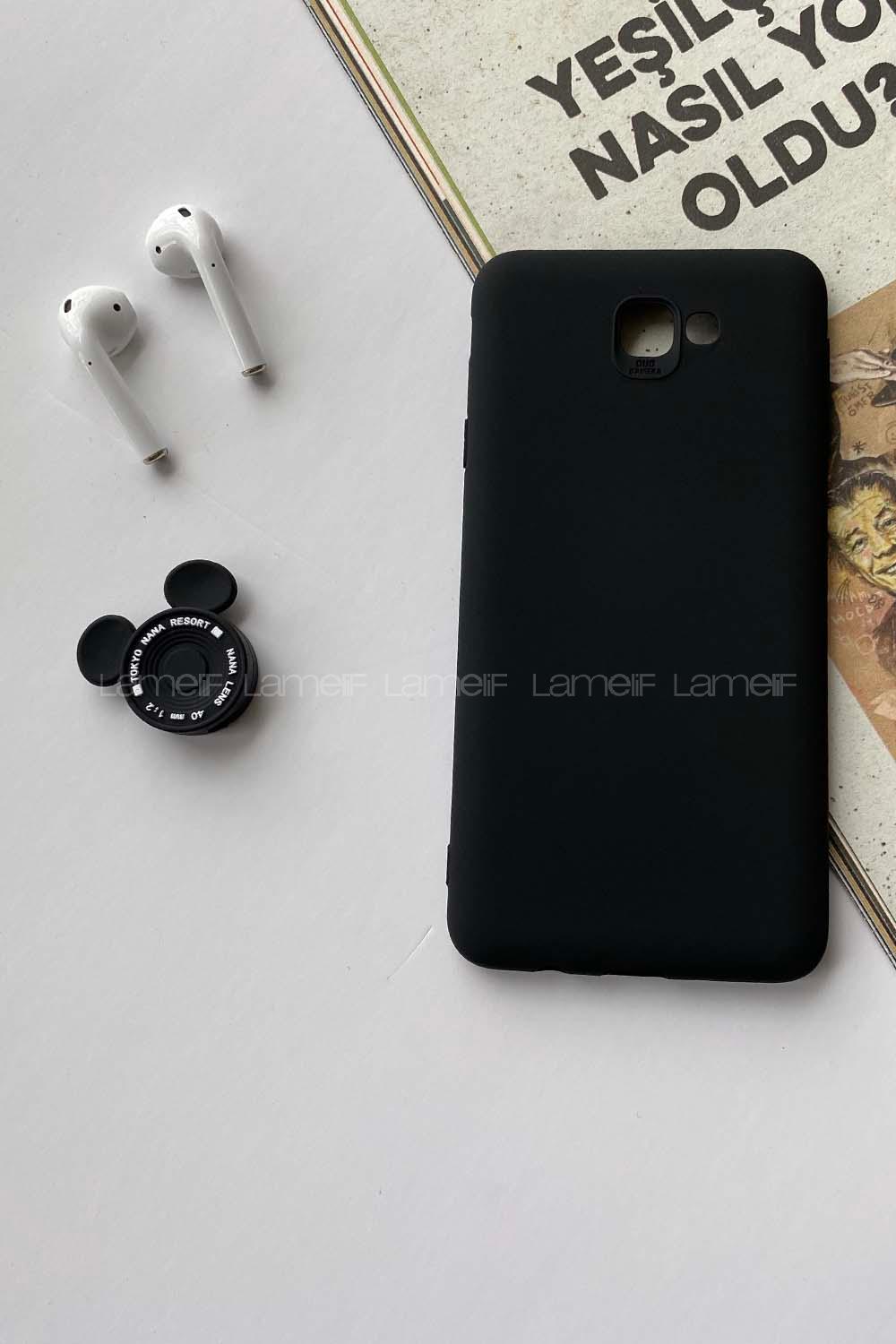 Modalamelif Samsung J7 Prime Premium Silikon Telefon Kılıfı Siyah