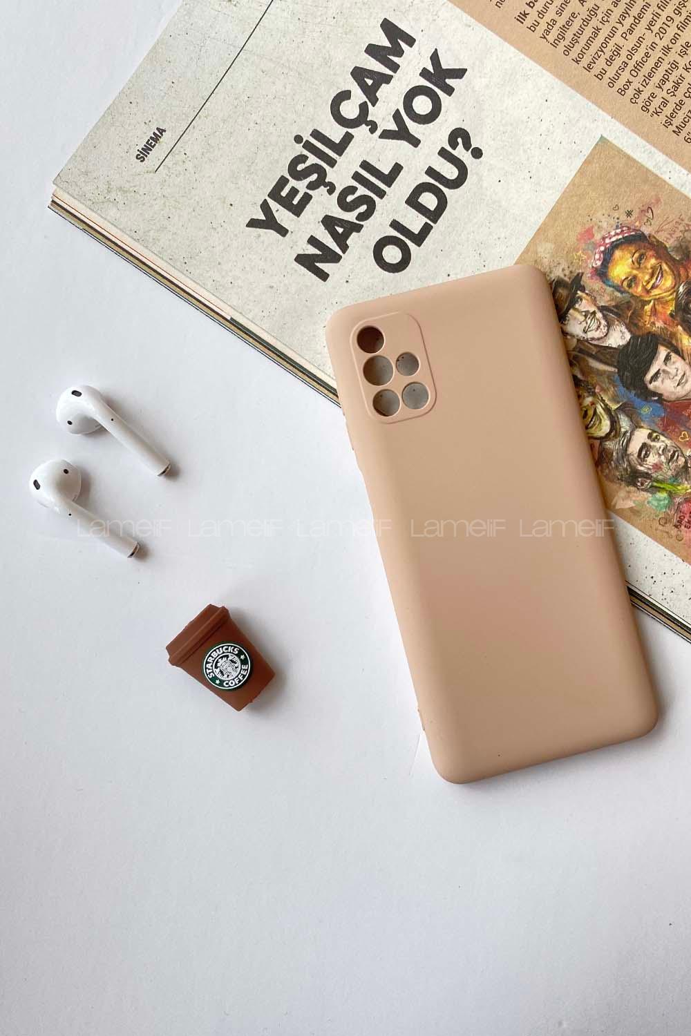 Modalamelif Samsung M51 Nano Kılıf Soft Pudra