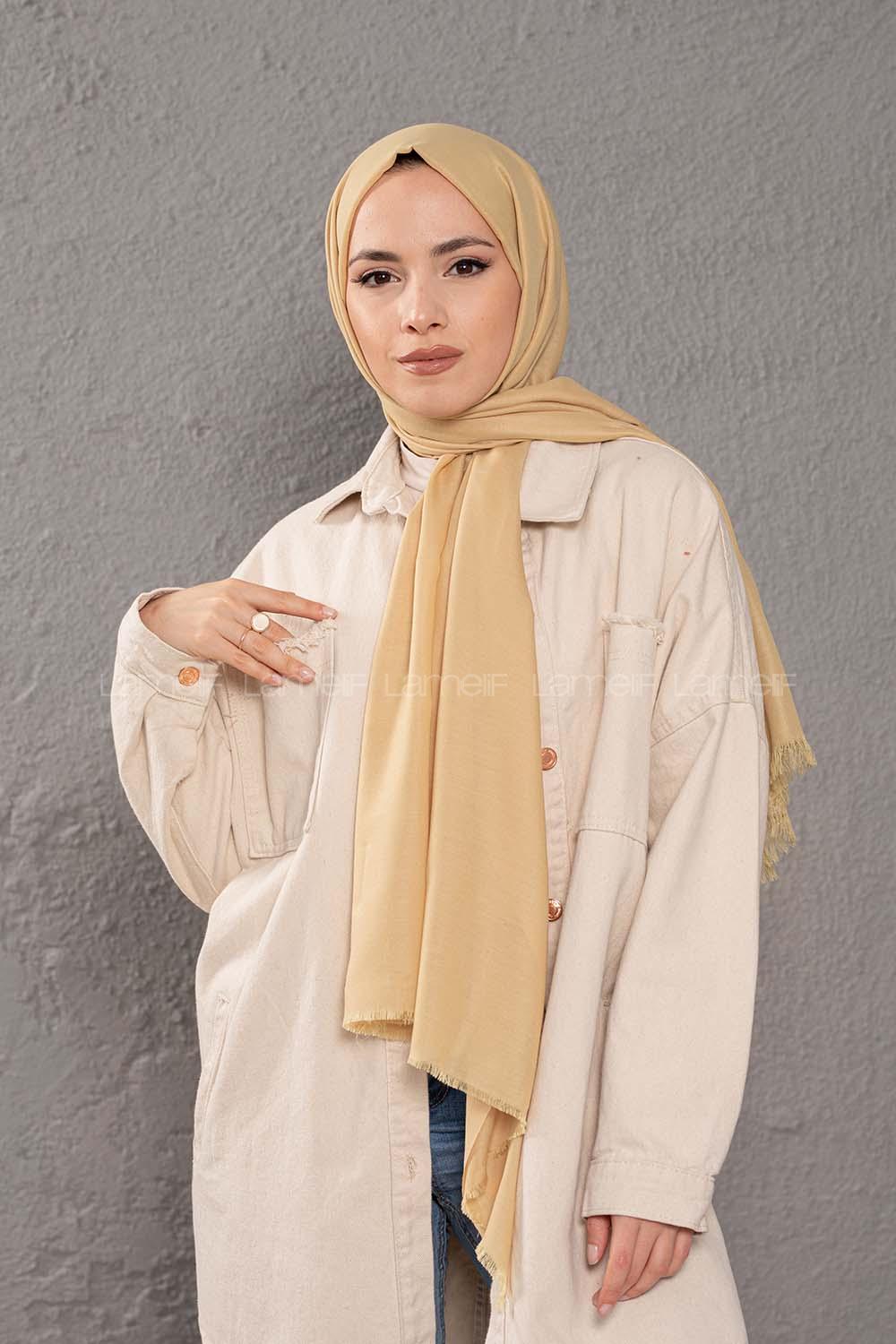 Modalamelif Limon Çekirdeği İnce Keten Şal