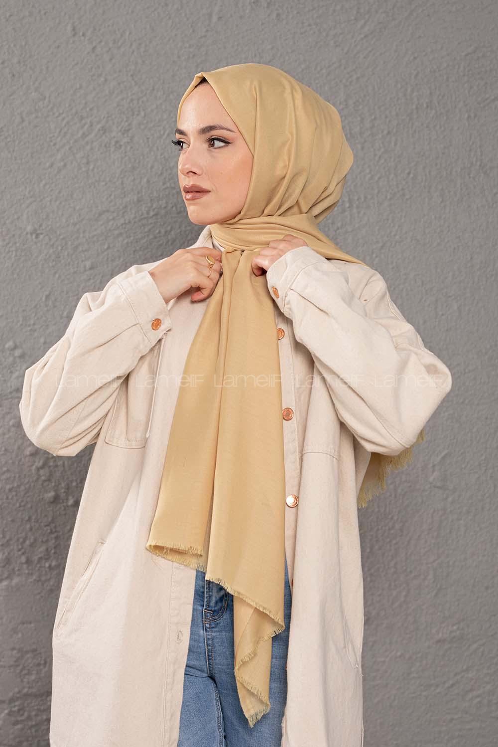 Modalamelif Limon Çekirdeği İnce Keten Şal