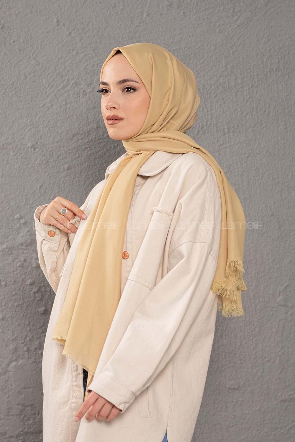 Modalamelif Limon Çekirdeği İnce Keten Şal