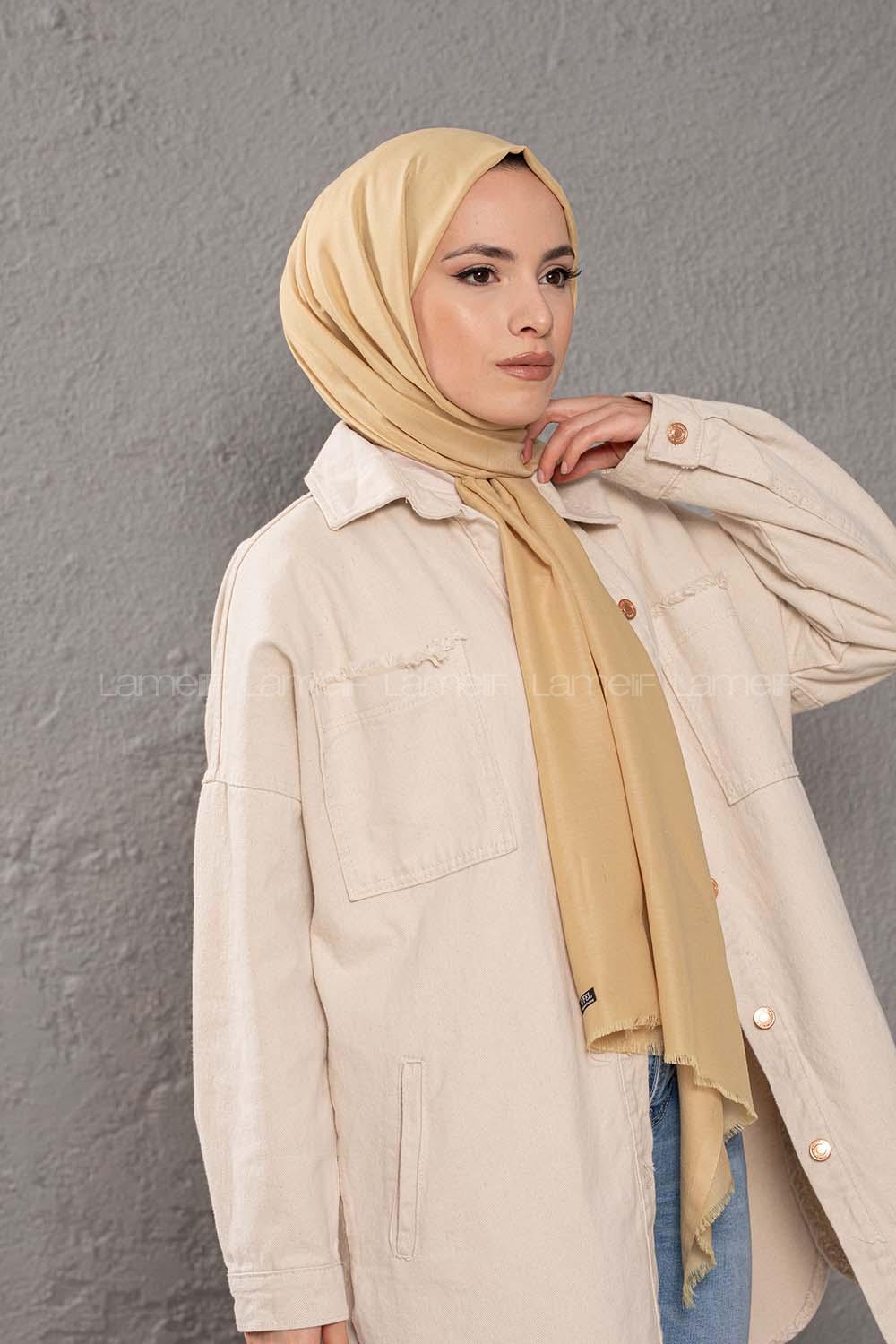 Modalamelif Limon Çekirdeği İnce Keten Şal